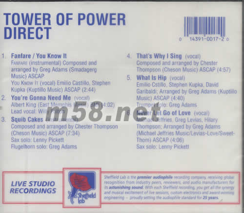 DIRECT專輯背面圖片