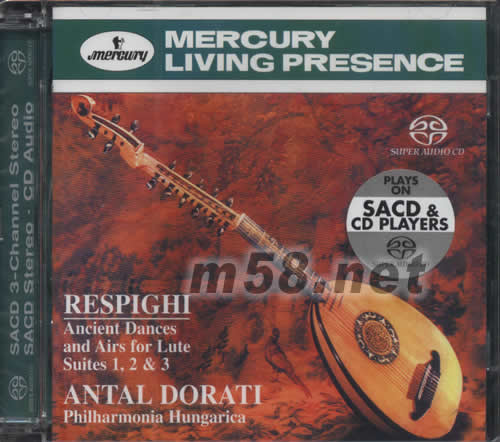 RESPIGHI 雷斯比基SACD專輯正面圖片