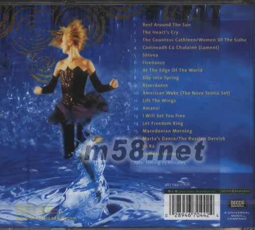 RIVERDANCE ON BROADWAY大河之舞原聲專輯背面圖片