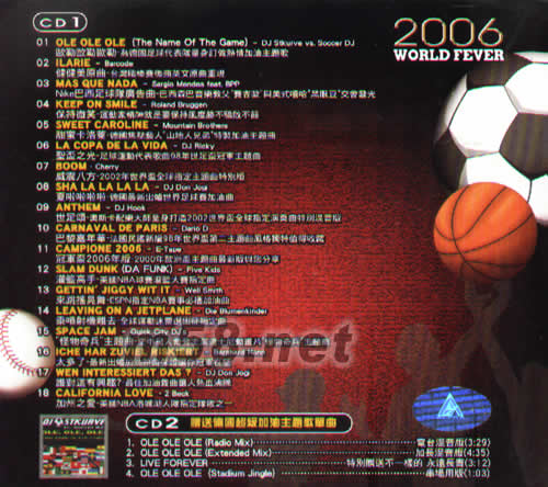 2006舞爆運動杯大特輯專輯背面圖片