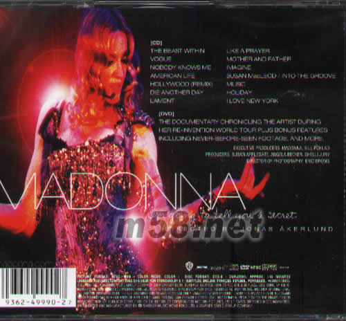 I m going to tell you a secret專輯背面圖片