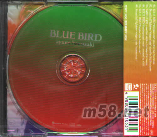 BLUE BIRD CD(日本版)專輯背面圖片