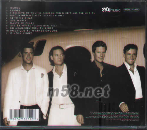 IL DIVO ANCORA專輯背面圖片
