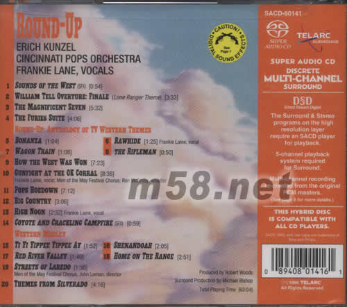 ROUND-UP 西部牛仔圍捕 SACD專輯背面圖片