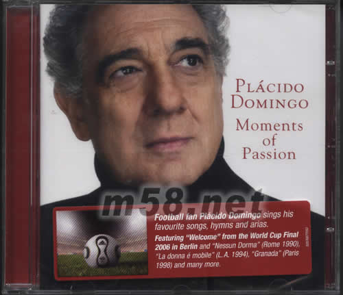 DOMINGO MOMENTS OF PASSION專輯正面圖片