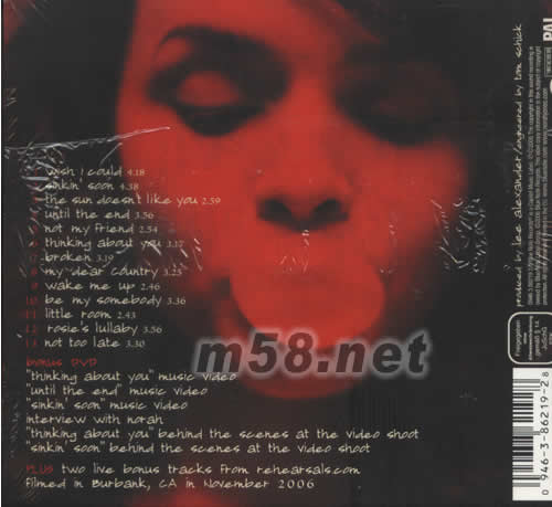 NOT TOO LATE(CD+DVD 豪華版)專輯背面圖片