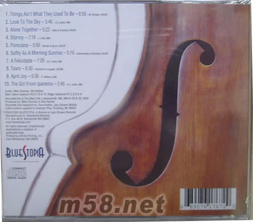 LIVE AT THE ALLEY CAFE專輯背面圖片