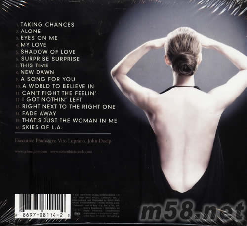 TAKING CHANCES專輯背面圖片