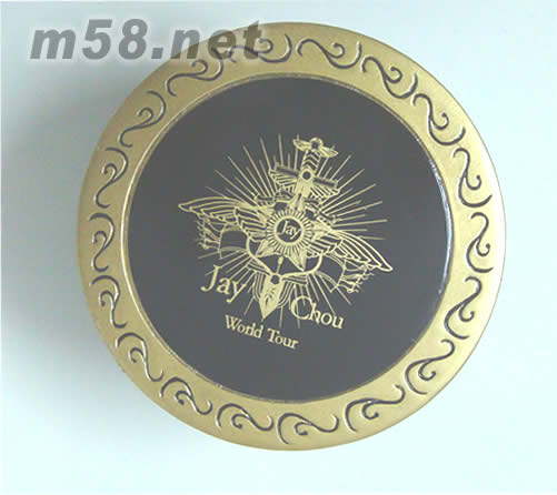 2007年世界巡回演唱會系列銅制音樂盒音樂盒頂部正面圖片直徑:8.2CM