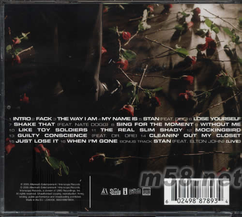 CURTAIN CALL THE HITS專輯背面圖片