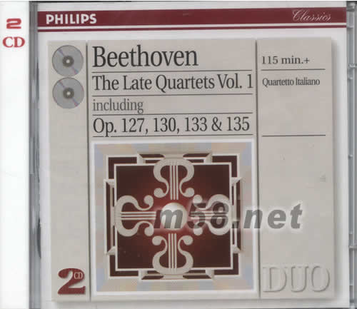 THE LATE QUARTETS VOL.1 晚期弦樂四重奏全集(PHILIPS 白色2CD系列)專輯正面圖片
