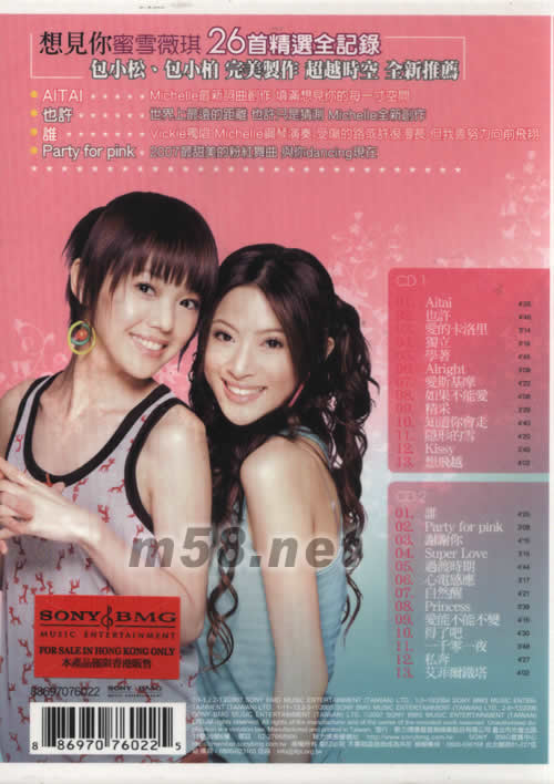 想見你 新曲+精選專輯背面圖片