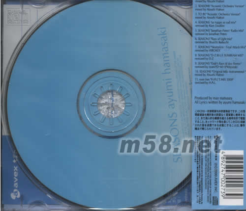 SEASONS(海外版)專(zhuān)輯背面圖片