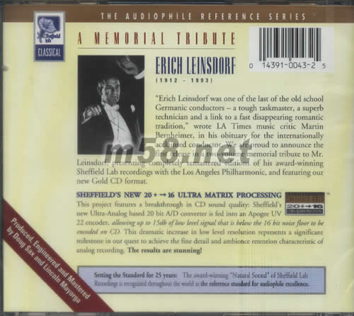 THE SHEFFIELD EINSDORF SESSIONS(金碟)專輯背面圖片