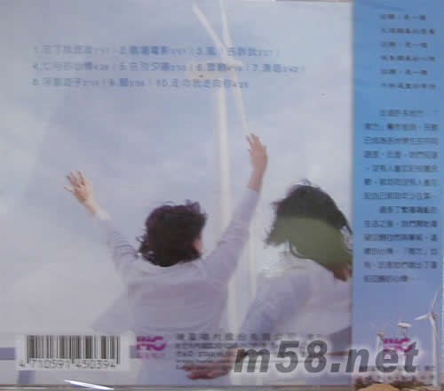 回歸線第1輯忘了我是誰專輯背面圖片