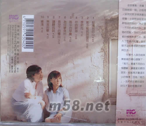 回歸線第2輯敲痛我的心專輯背面圖片