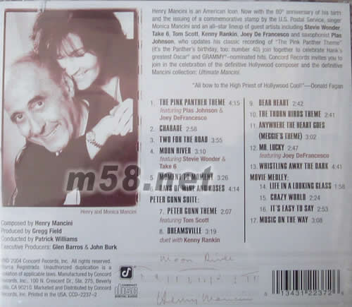 Ultimate Mancini專輯背面圖片