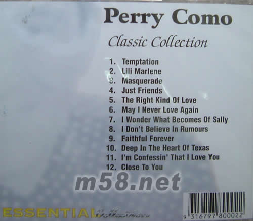 CLASSIC COLLECTION專輯背面圖片