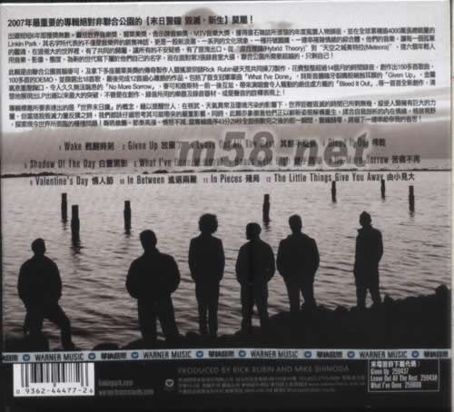 Minutes to Midnight專輯背面圖片