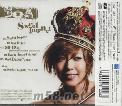 Sweet Impact(CD+DVD日本初回盤)專輯背面圖片