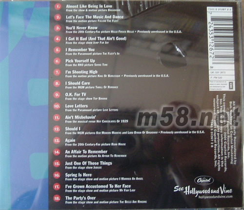 SONGS FROM STAGE & SCREE專輯背面圖片