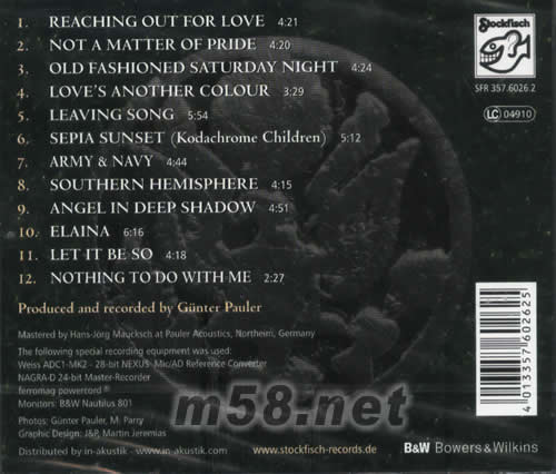 SOLID SILVER 銀雕專輯背面圖片