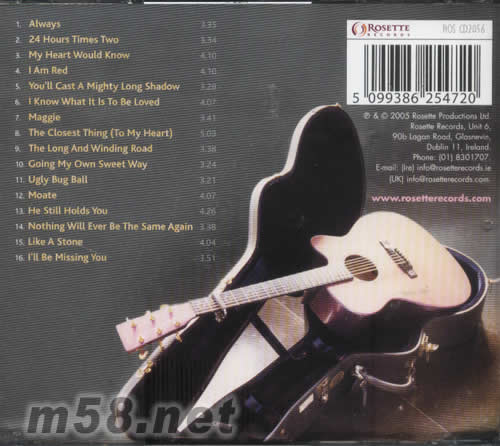 MY HEART WOULD KNOW專輯背面圖片