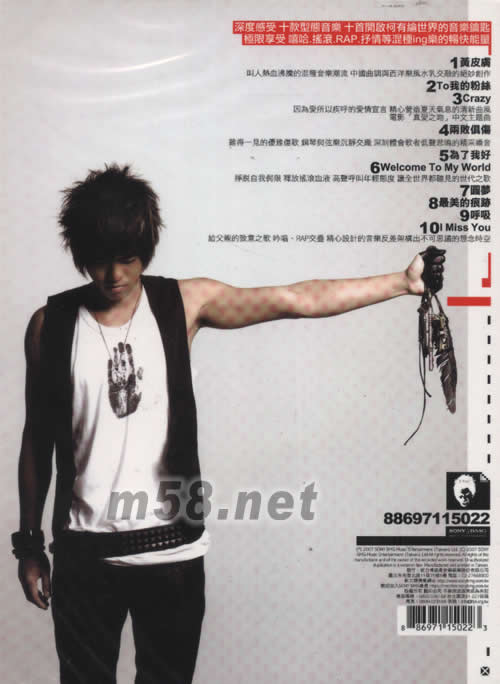 Welcome to my world專輯背面圖片