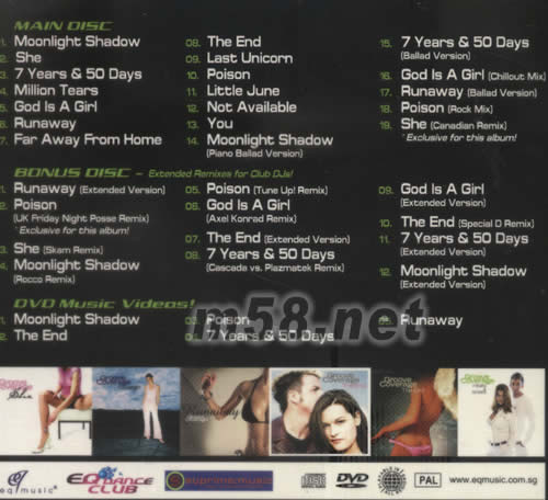 Best Of Groove Coverage - The Ultimate Collection專輯背面圖片