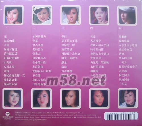 花樣年華 完整作品精選集5CD專輯背面圖片