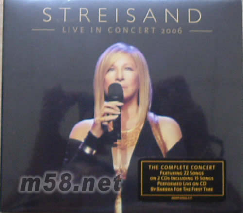 LIVE IN CONCERT 2006 演唱會CD專輯正面圖片