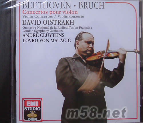 DAVID OISTRAKH小提琴演奏貝多芬OP 61專輯正面圖片