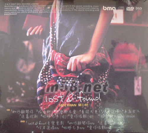 Lost & Found (CD+DVD)專輯背面圖片