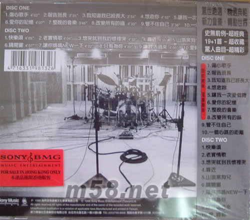 HARLEM NO.1 哈林NO.1精選 2CD專輯背面圖片