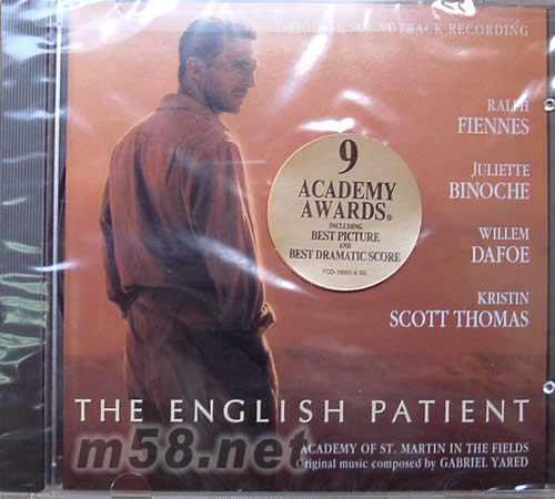 英國病人The English Patient電影原聲碟專輯正面圖片
