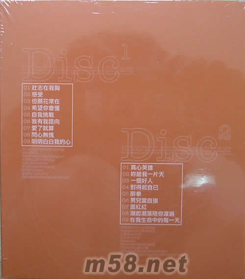 愛上原味之成龍專輯背面圖片