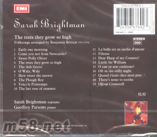 The trees they grow so high專輯背面圖片