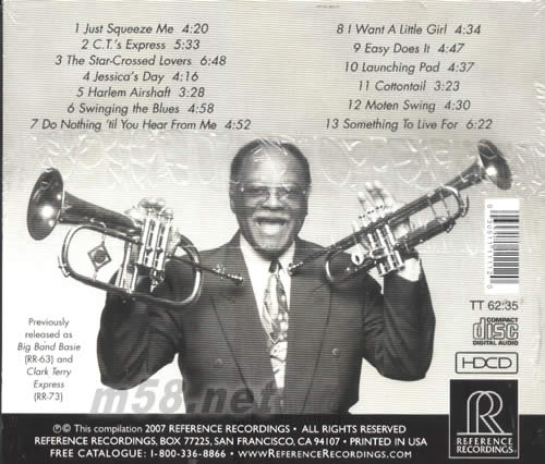 CLARK TERRY:The Chicago Sessions芝加哥聚會專輯背面圖片