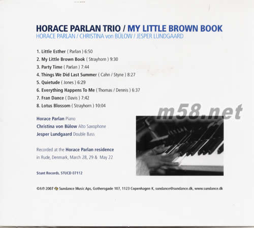 巨星風采MY LITTLE BROWN BOOK(爵士鋼琴)專輯背面圖片