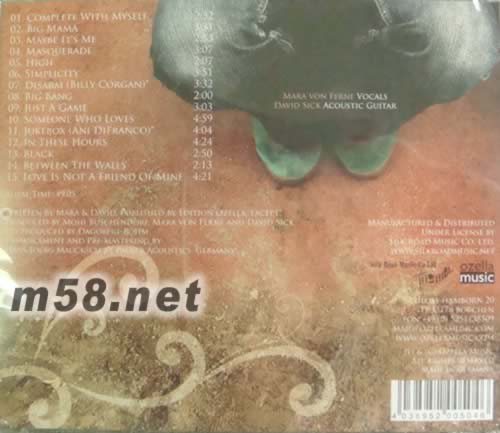 SIXTEEN SECRETS 少女迷情 (老虎魚)專輯背面圖片