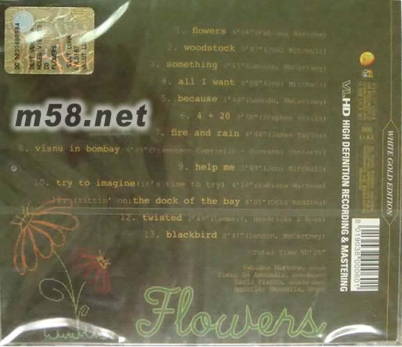 FLOWERS專輯背面圖片