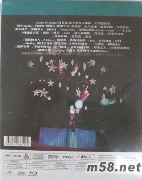 LIVE IN CONCERT 2006 藍(lán)光DVDDVD背面圖片