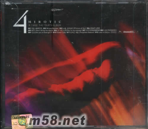 THE FOURTH ALBUM MIROTIC (寫真韓版)專輯背面圖片