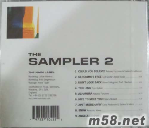 SAMPLER 2 發燒精選集2專輯背面圖片