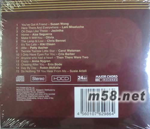 Hi-Fi Room Presents Best of 2 Hi-Fi鑑聽室: 十五金花專輯背面圖片