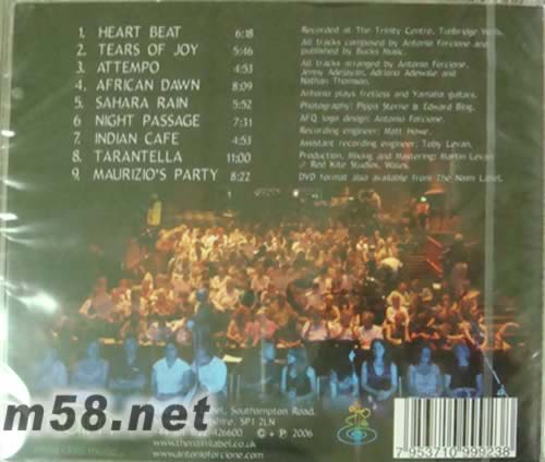 Quartet 安東尼奧四重奏音樂會專輯背面圖片