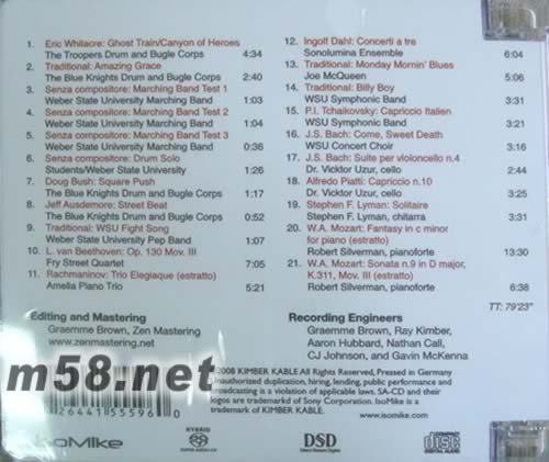 動(dòng)態(tài)王6 BIG DYNAMICS SACD專輯背面圖片