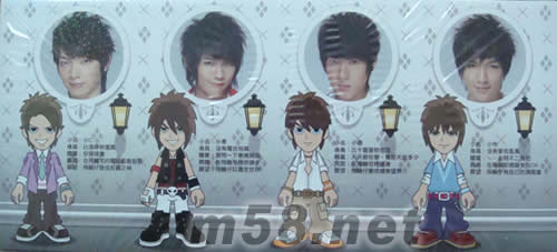 飛輪仔的飛輪宅(四仔珍藏套裝)公仔套裝正面圖片