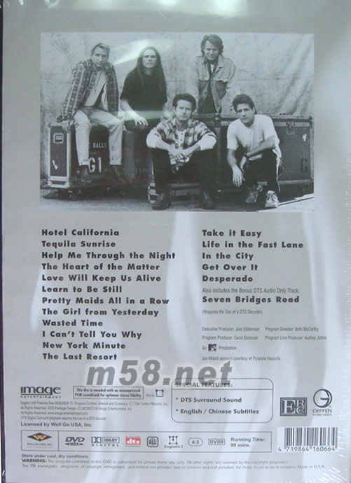 HELL FREEZES OVER 演唱會 DVDDVD背面圖片