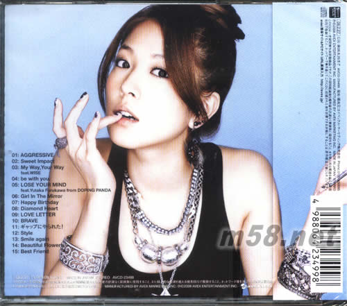 THE FACE(CD日本初回版)專輯背面圖片